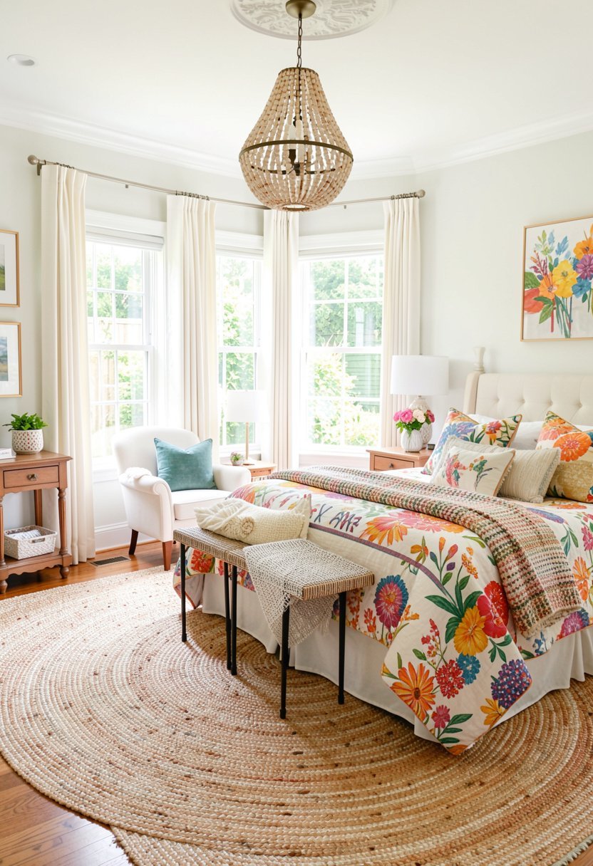 Add a Big Woven Rug