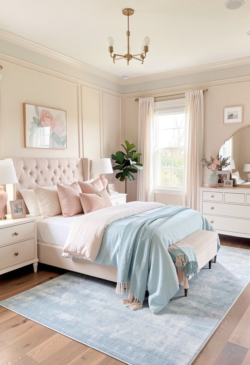 Add a Soft Blue Rug