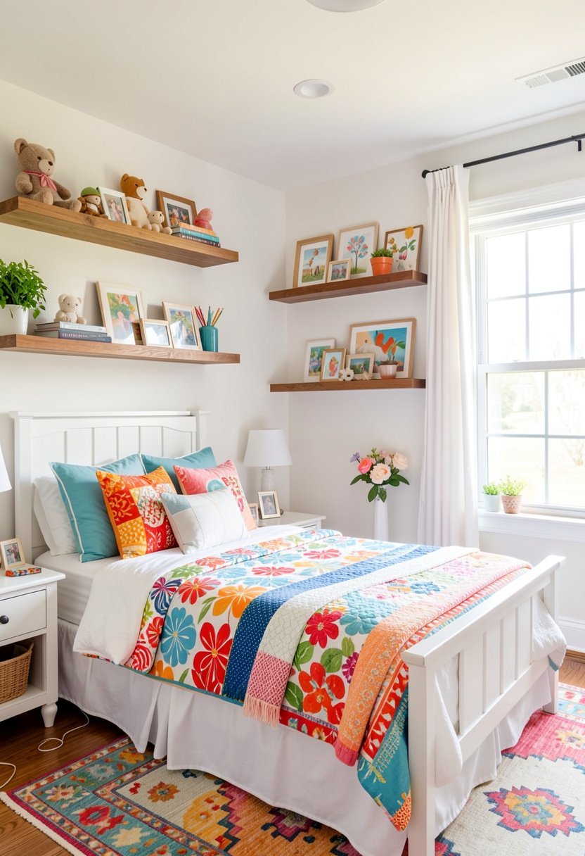 Add Real Wood Floating Shelves