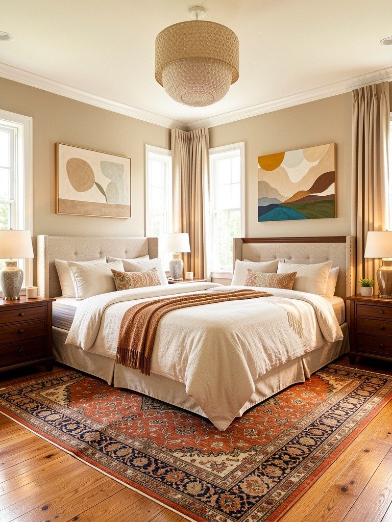 Add Rugs for Warmth and Sound