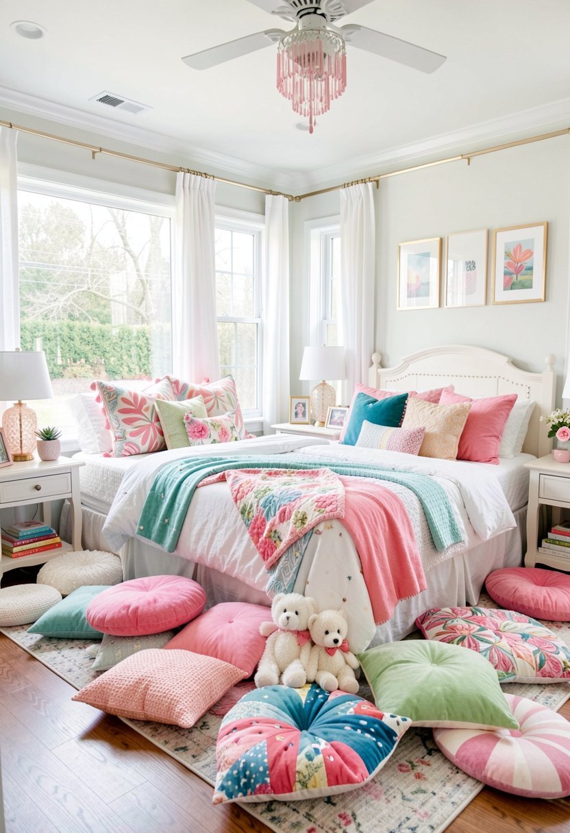 Add Soft Floor Pillows
