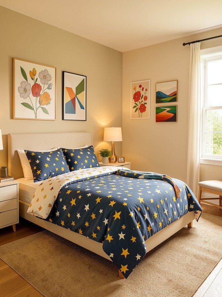 Add Star Pattern Bedding Sets