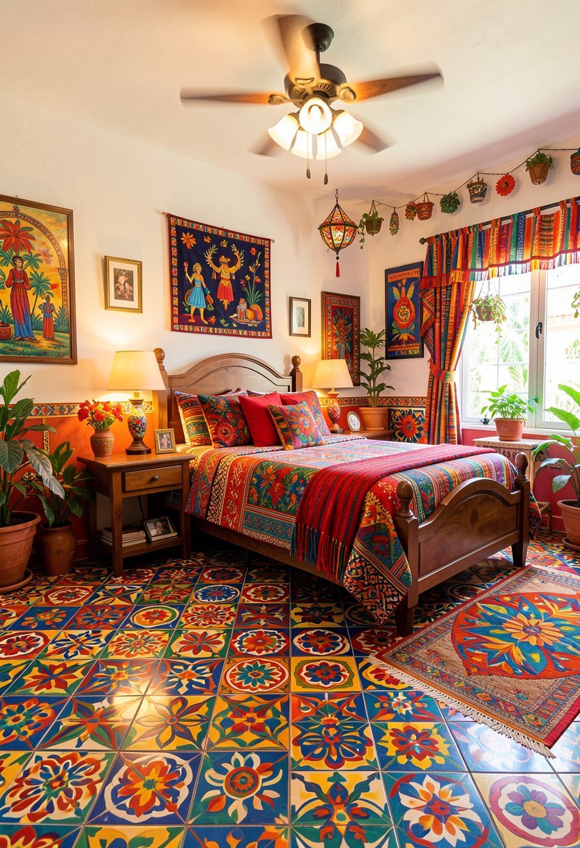 Add Vibrant Floor Tiles