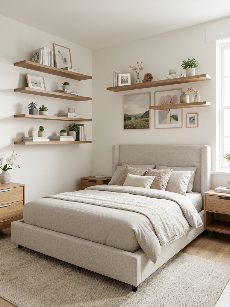 Asymmetrical Shelving Layout