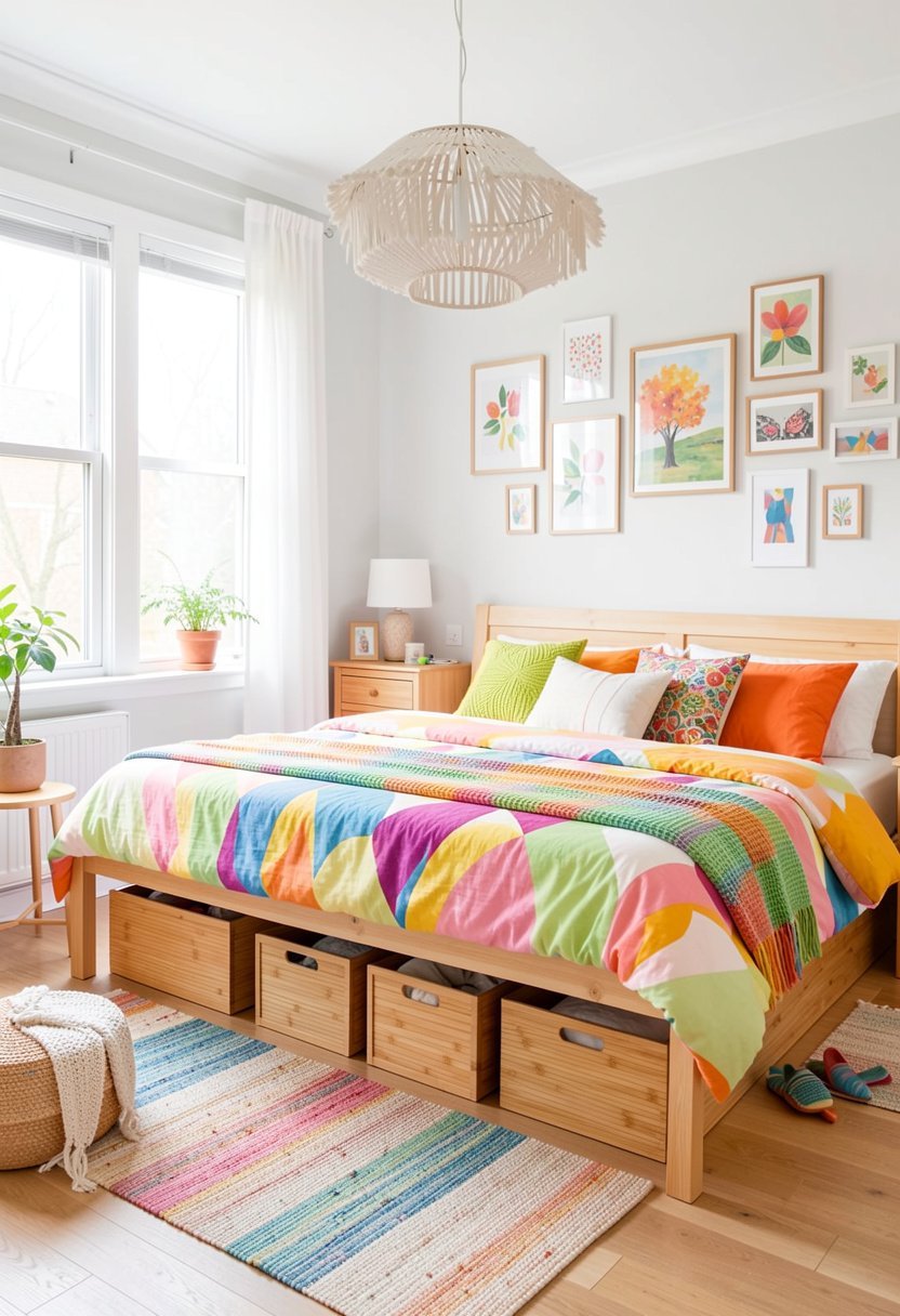 Bamboo Storage Boxes Under Bed