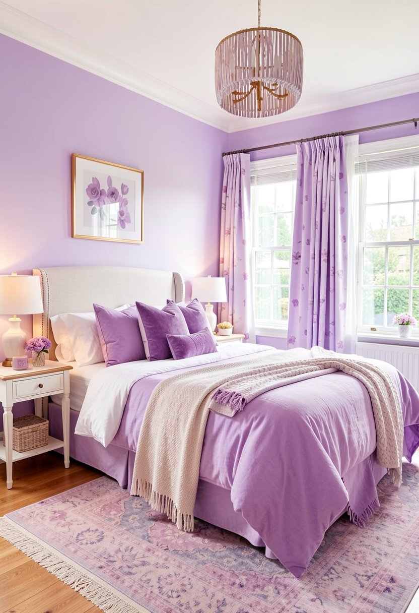 Bring in Lilac Throw Pillows