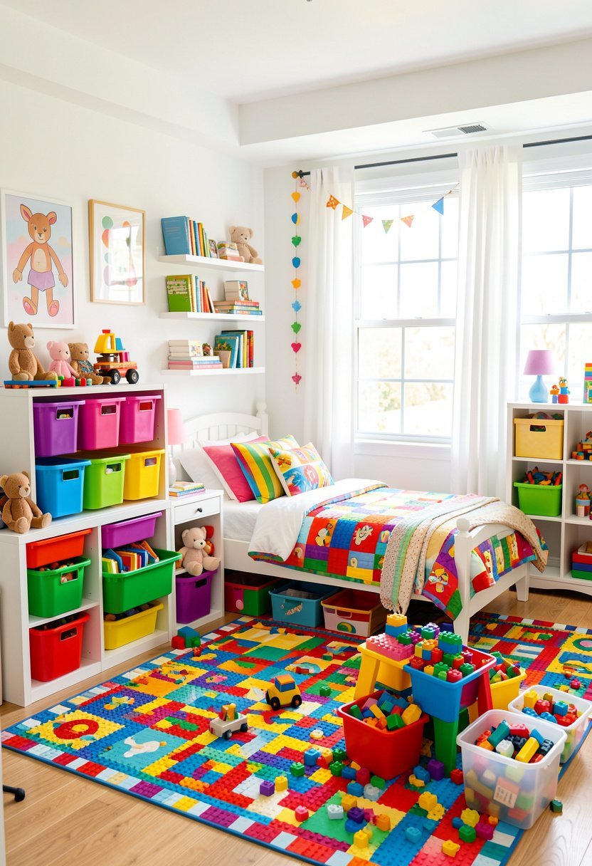 Color Coded Storage Bins