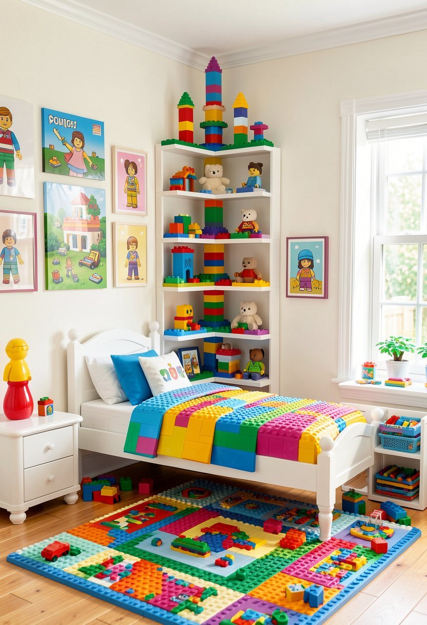 Corner Display with Tall Towers