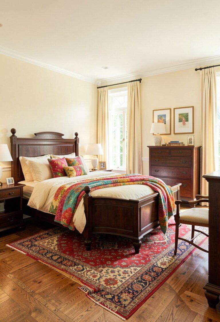 Cream Walls Against Dark Grain