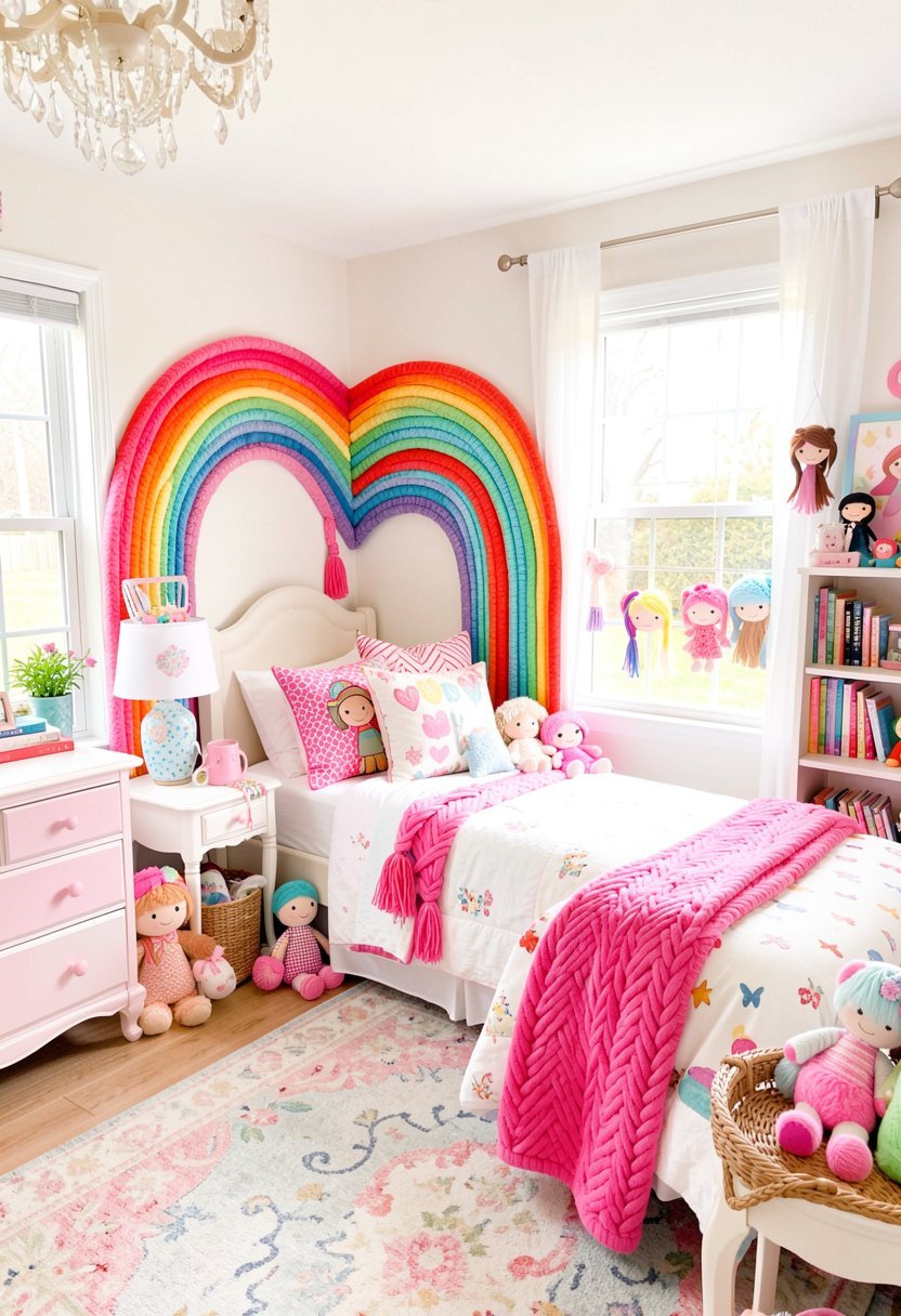Create a Yarn Rainbow Corner