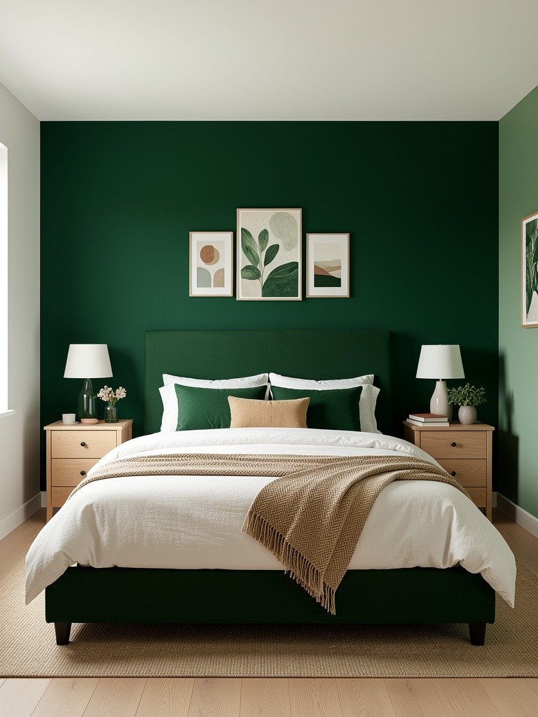 Dark Emerald Paint for Depth