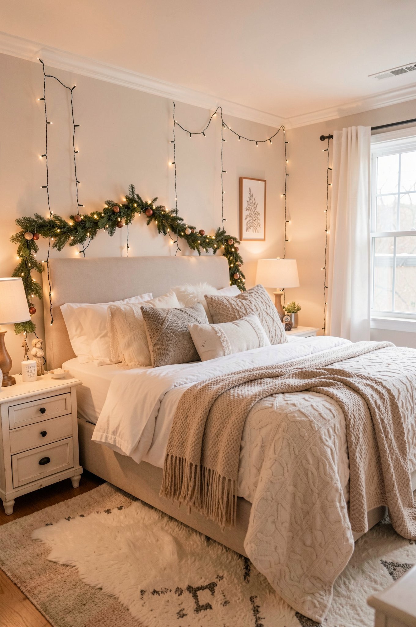 Drape Fairy Lights Over Your Headboard