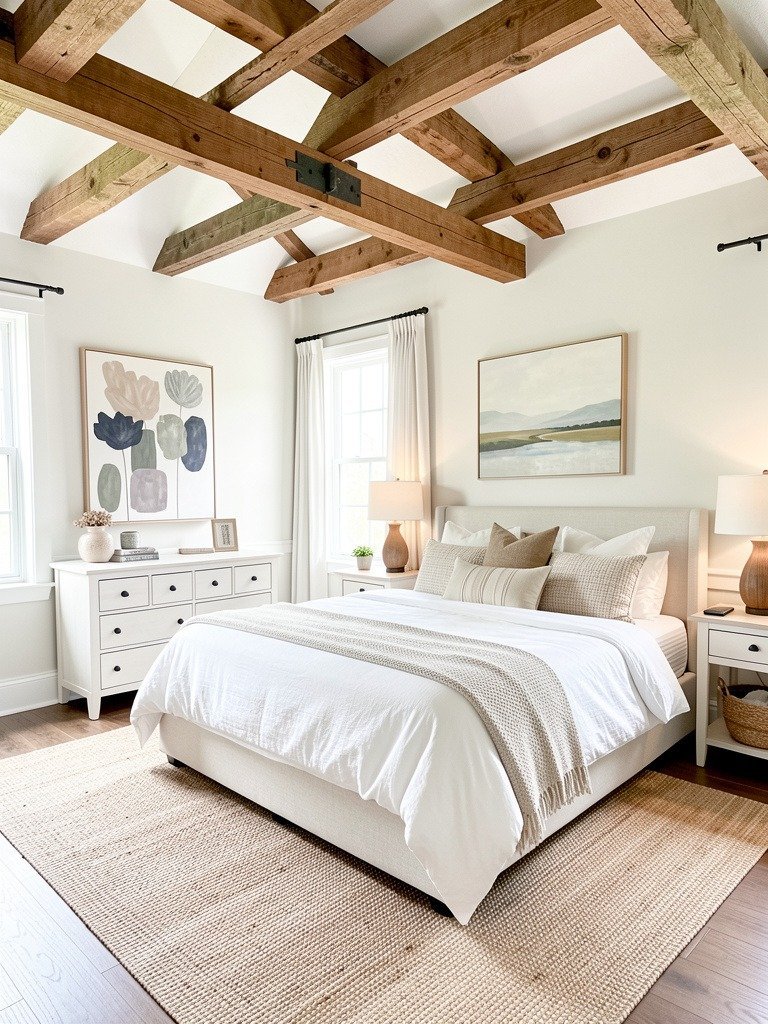 Exposed Ceiling Beams Anchor Room