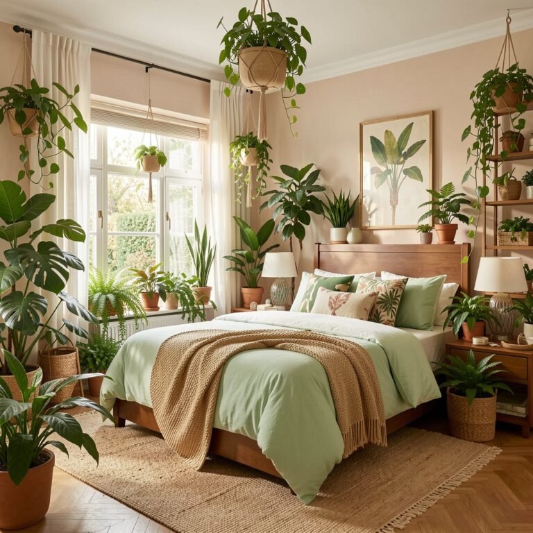 10 plant bedroom decor ideas