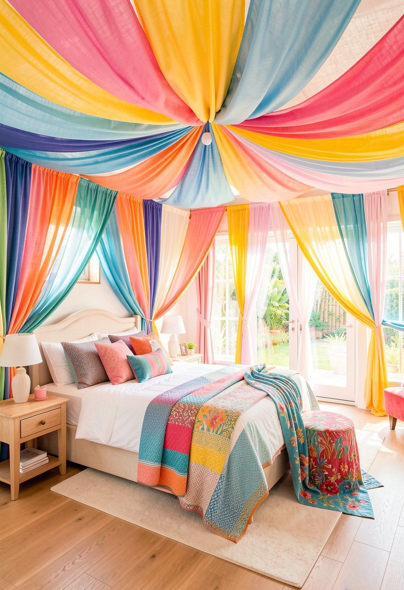 Floating Fabric Panels