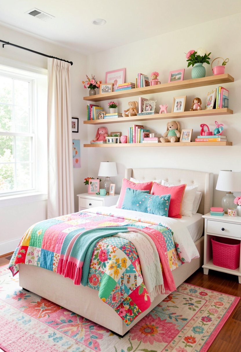 Floating Shelves for Her Treasures