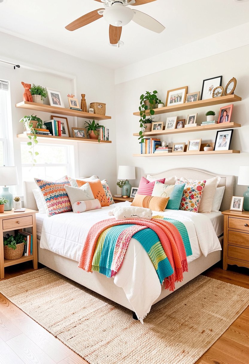Floating Shelves for Storage
