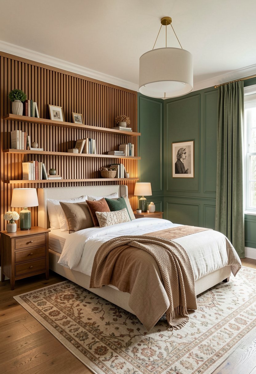 Floating Wood Slat Wall