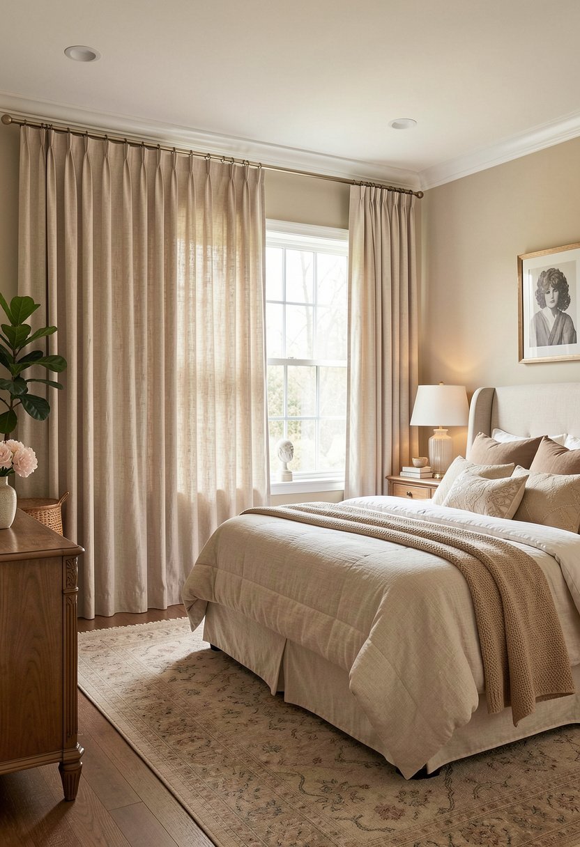 Floor Length Linen Curtains