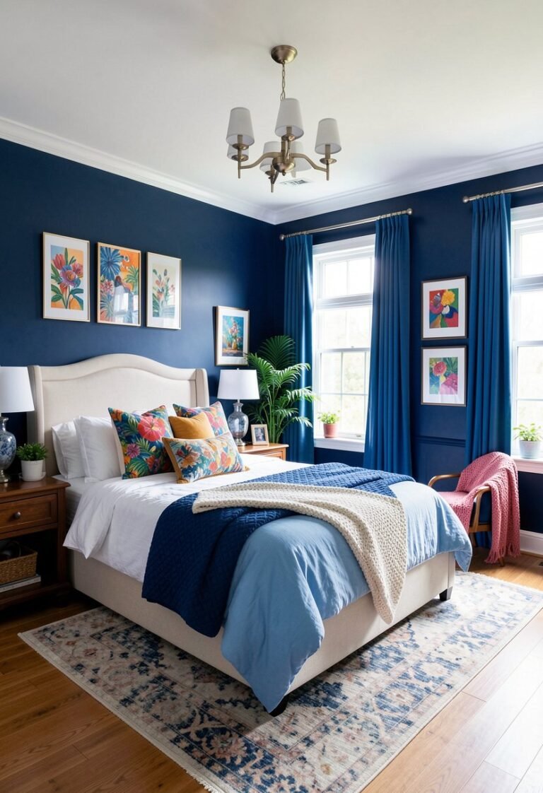 Go Big with Deep Navy Walls