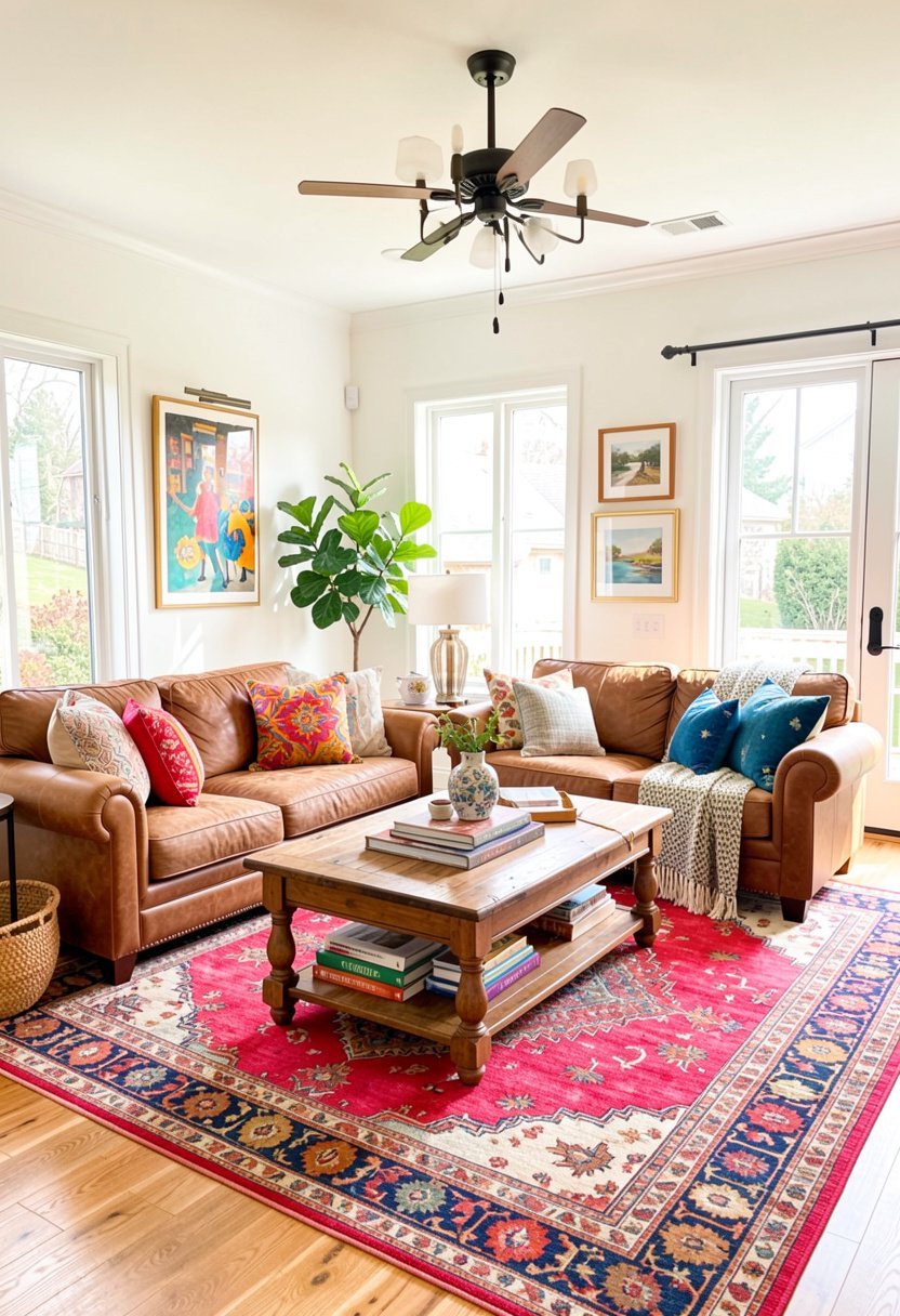 Ground the Space with a Patterned Rug