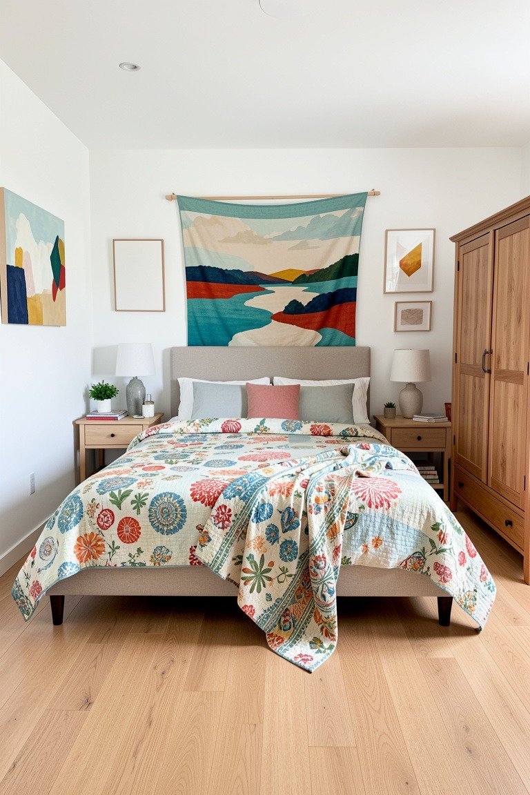 Hang a Lightweight Fabric Tapestry