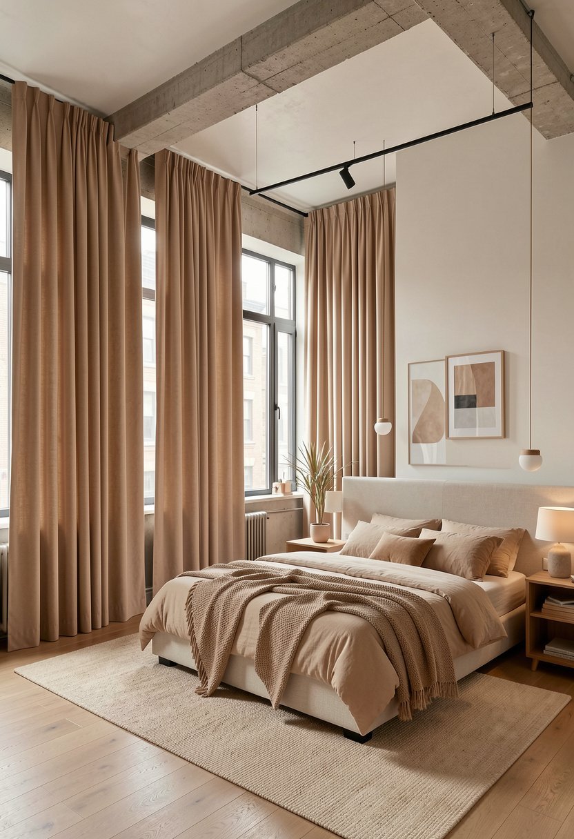 Hang Curtains From the Ceiling