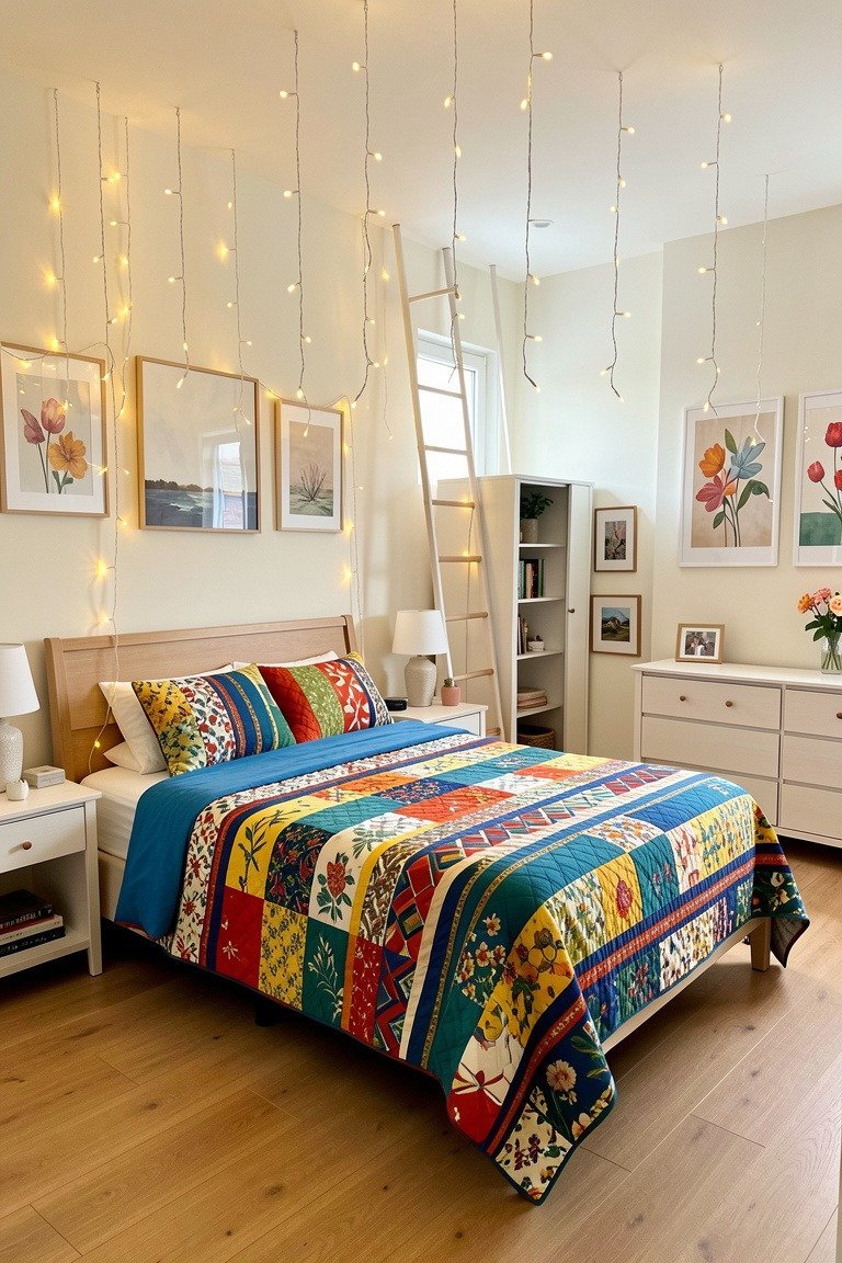 Hang Fairy Lights for Evening Glow