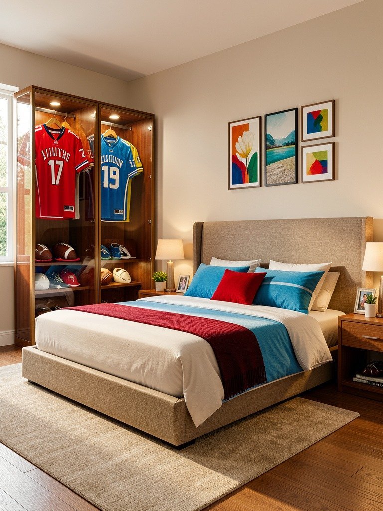 Hang Jerseys in Glass Cases