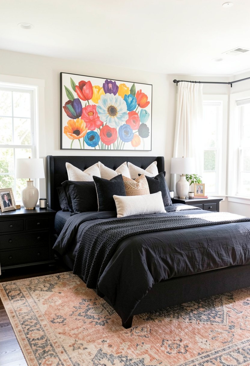 Hang Oversized Art Above Headboards