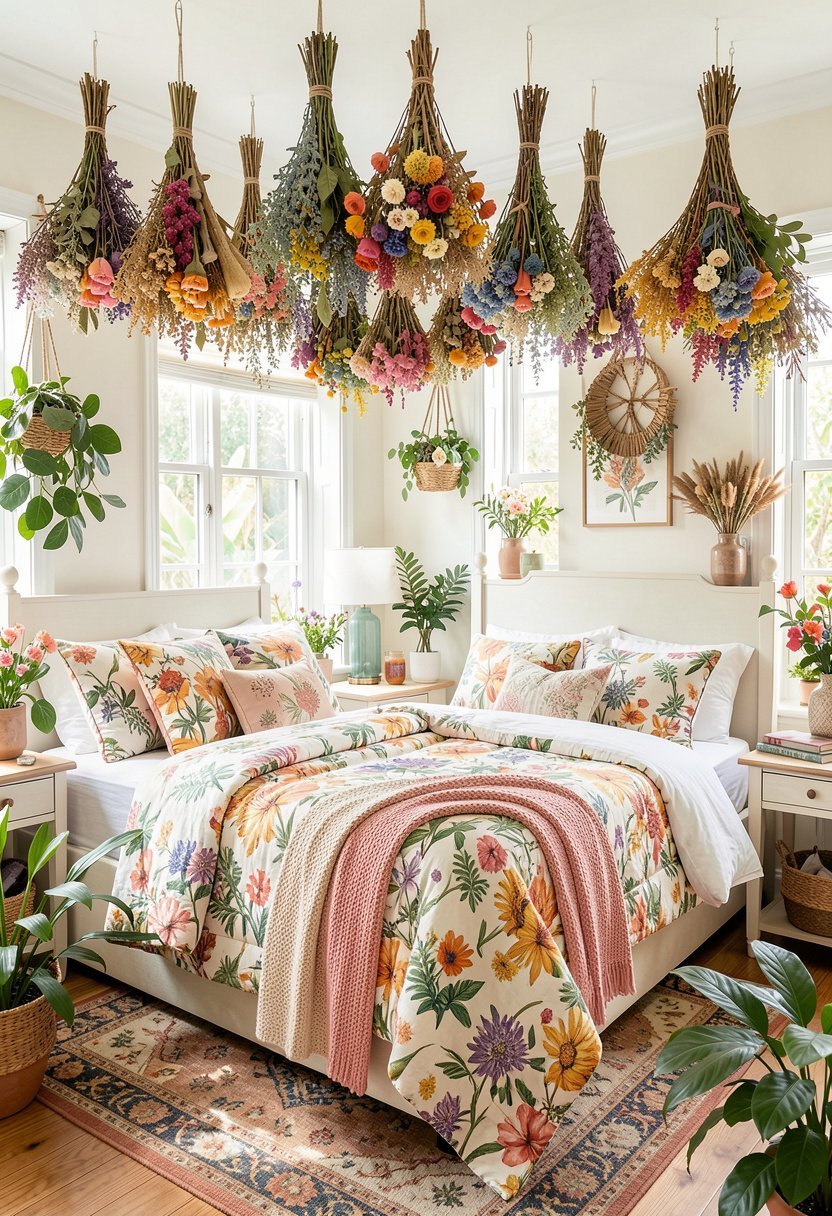 Hang Real Dried Flower Bouquets