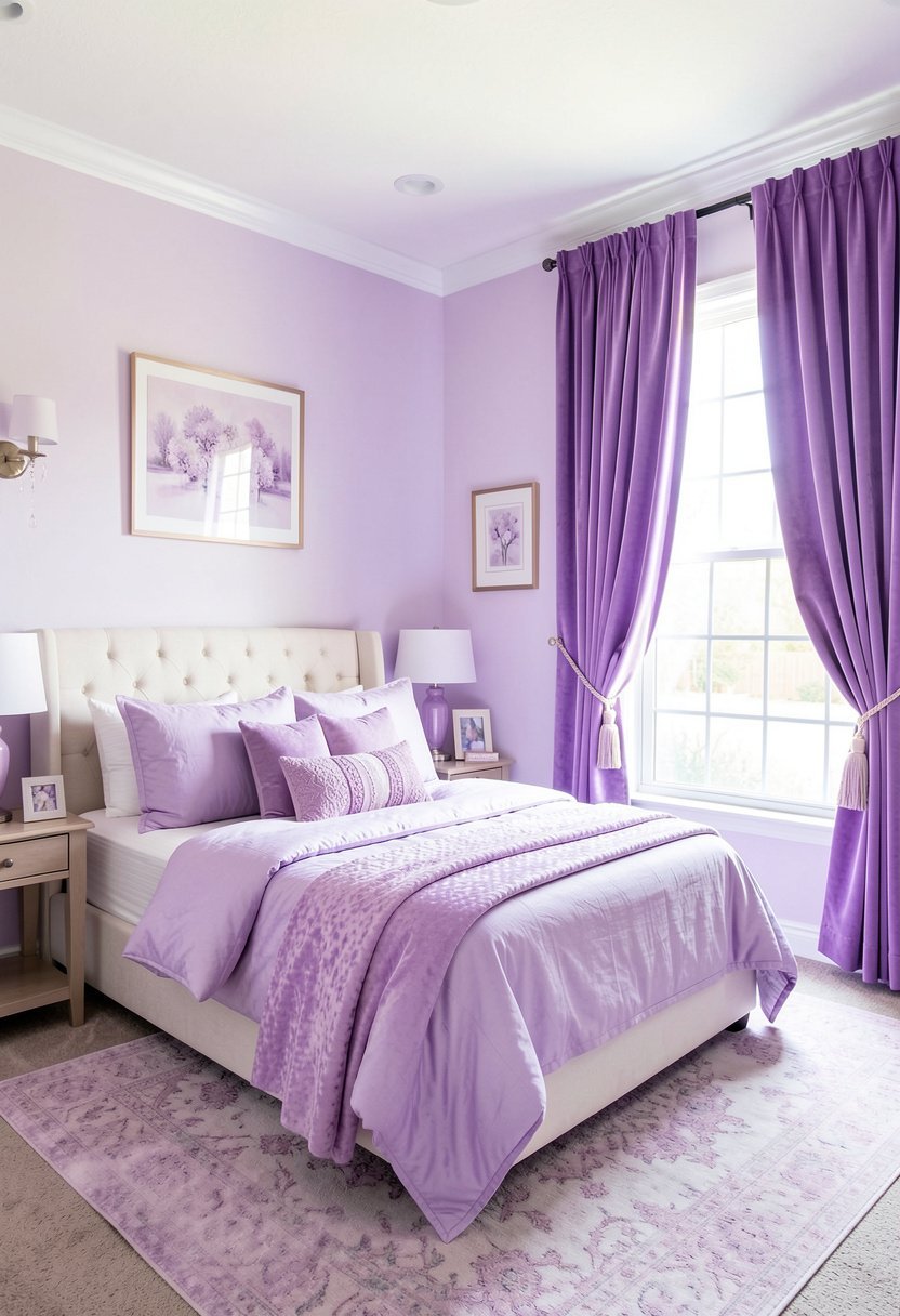 Hang Some Velvet Lilac Curtains