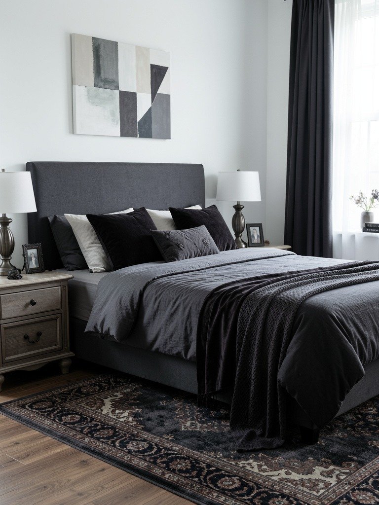 Include a Moody Area Rug