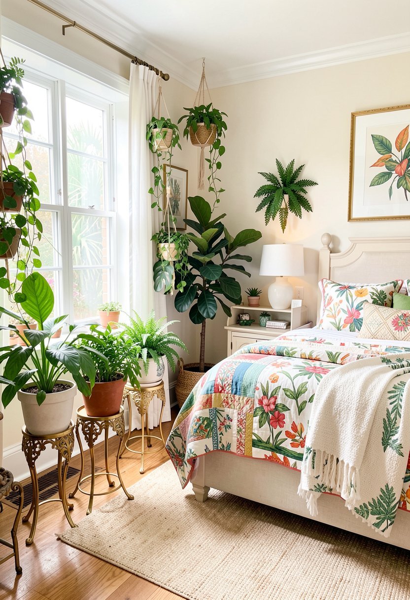Incorporate Ornate Brass Plant Stands