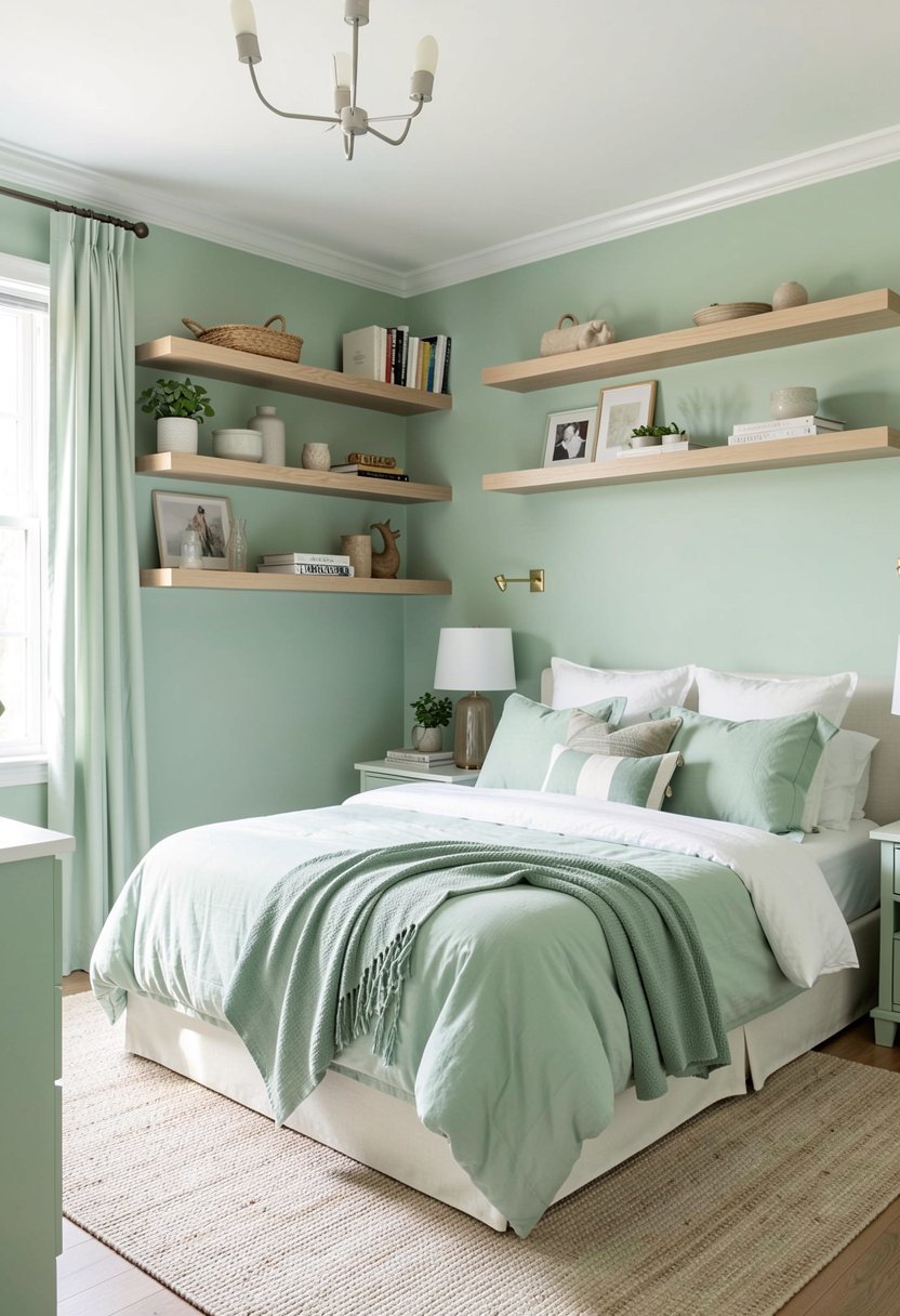 Install Floating Shelves for Storage