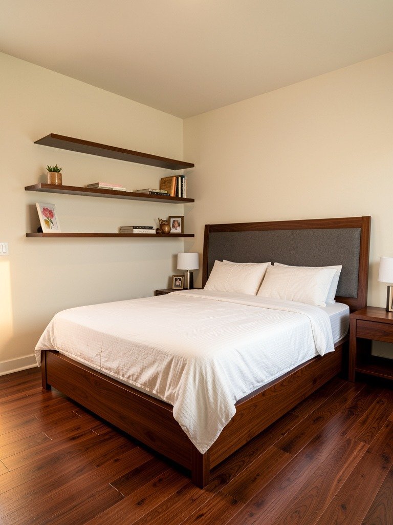 Install Floating Shelves for Storage