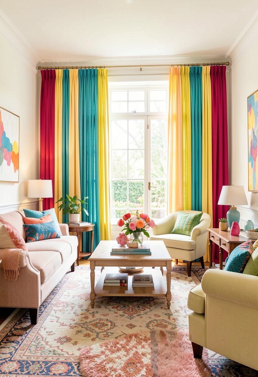 Install Long Floor Curtains