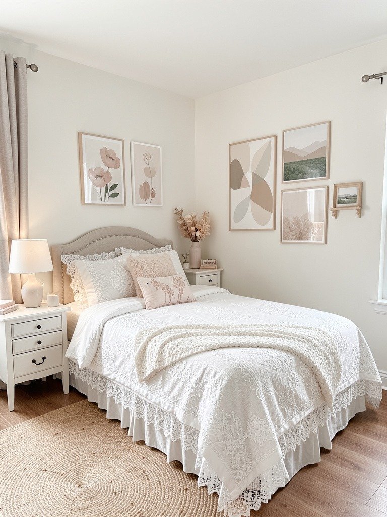 Lace Trim Bedding Details