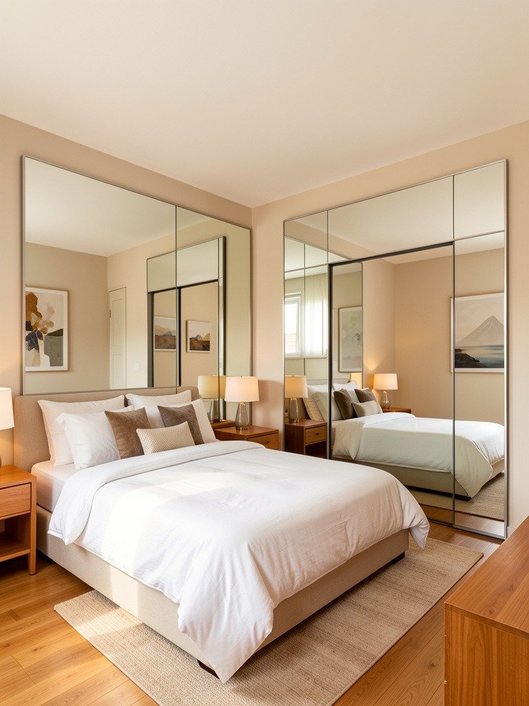 Large Mirrors with Thin Frames