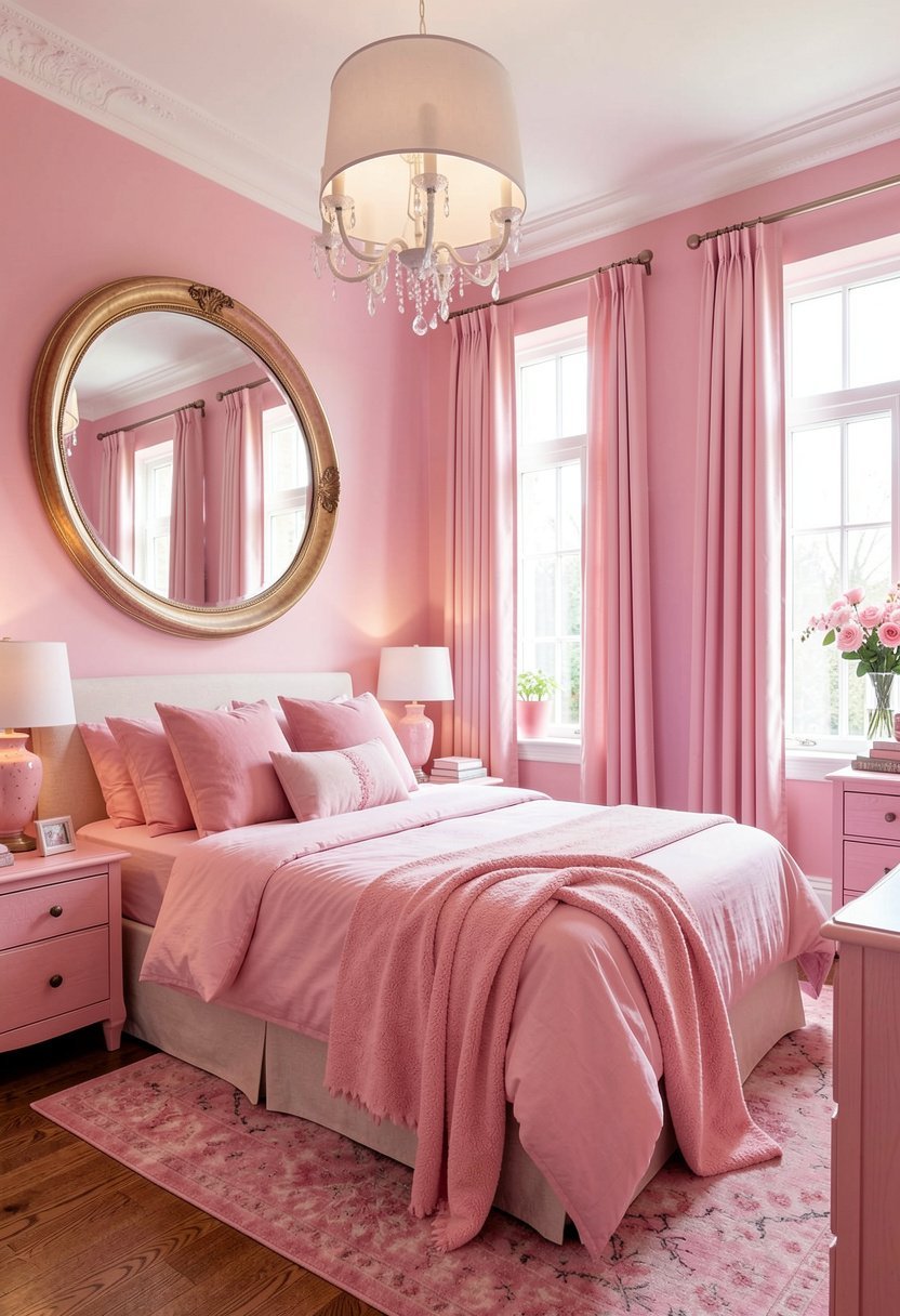 Large Round Wall Mirror