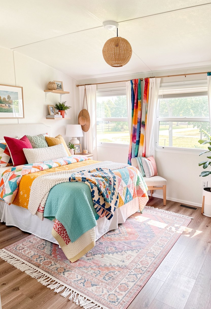 Layer a Small Rug