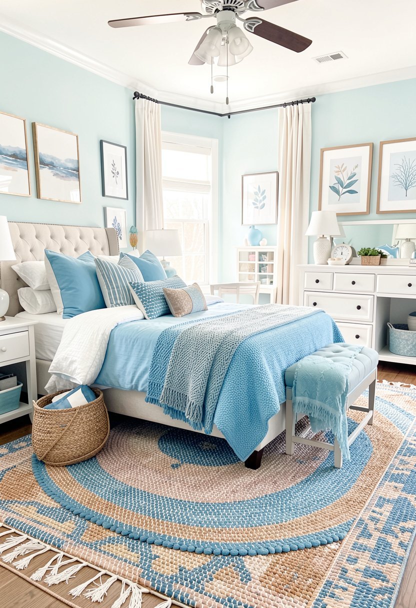 Layer Area Rugs for Texture