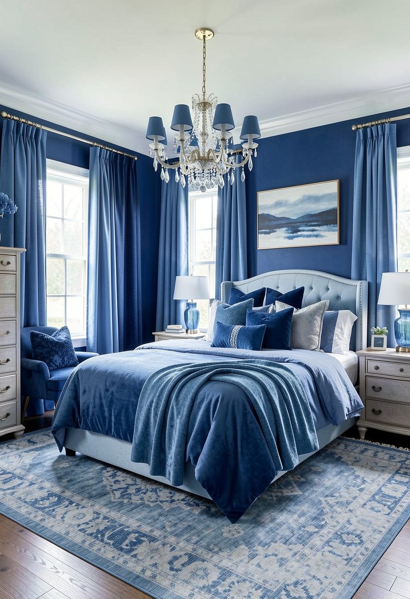 Layer Different Blue Shades