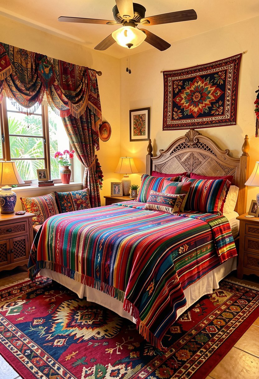 Layer Different Serape Blankets