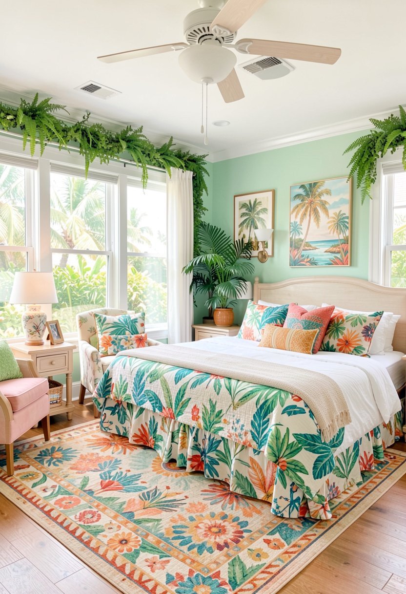 Layer in Soft Tropical Greenery