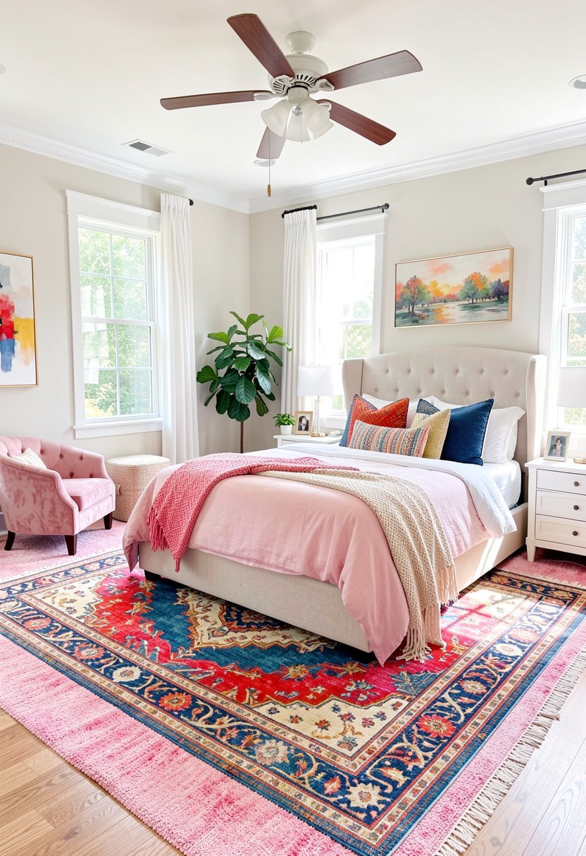 Layer Rugs for Depth