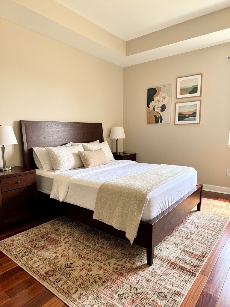 Layer Rugs to Break Up the Floor