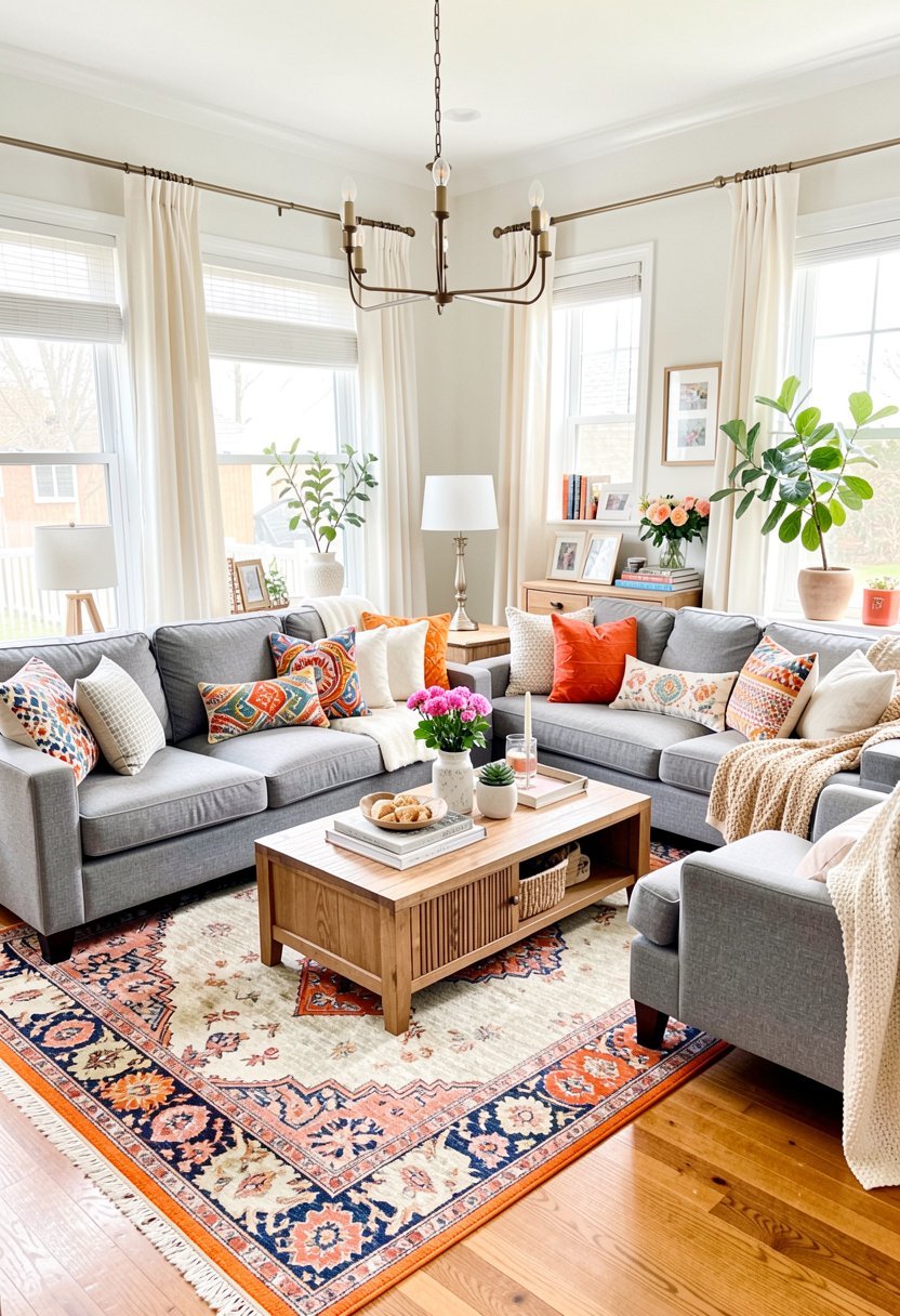 Layer with Different Rugs