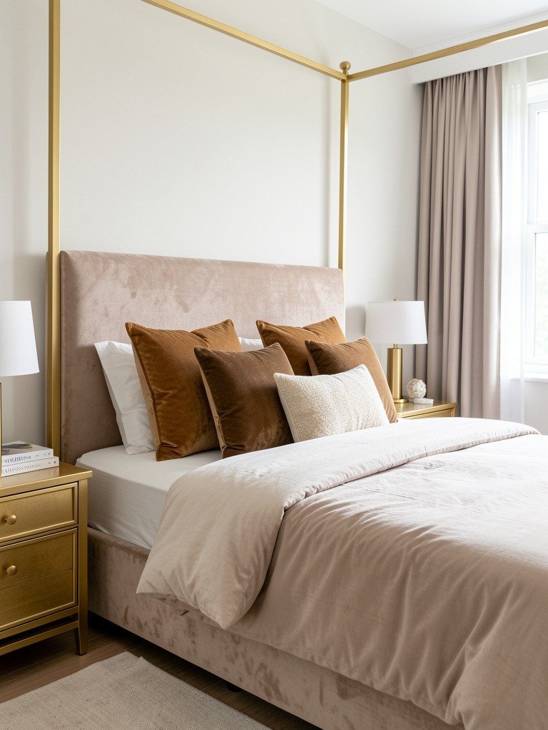 Layer with Velvet Pillows