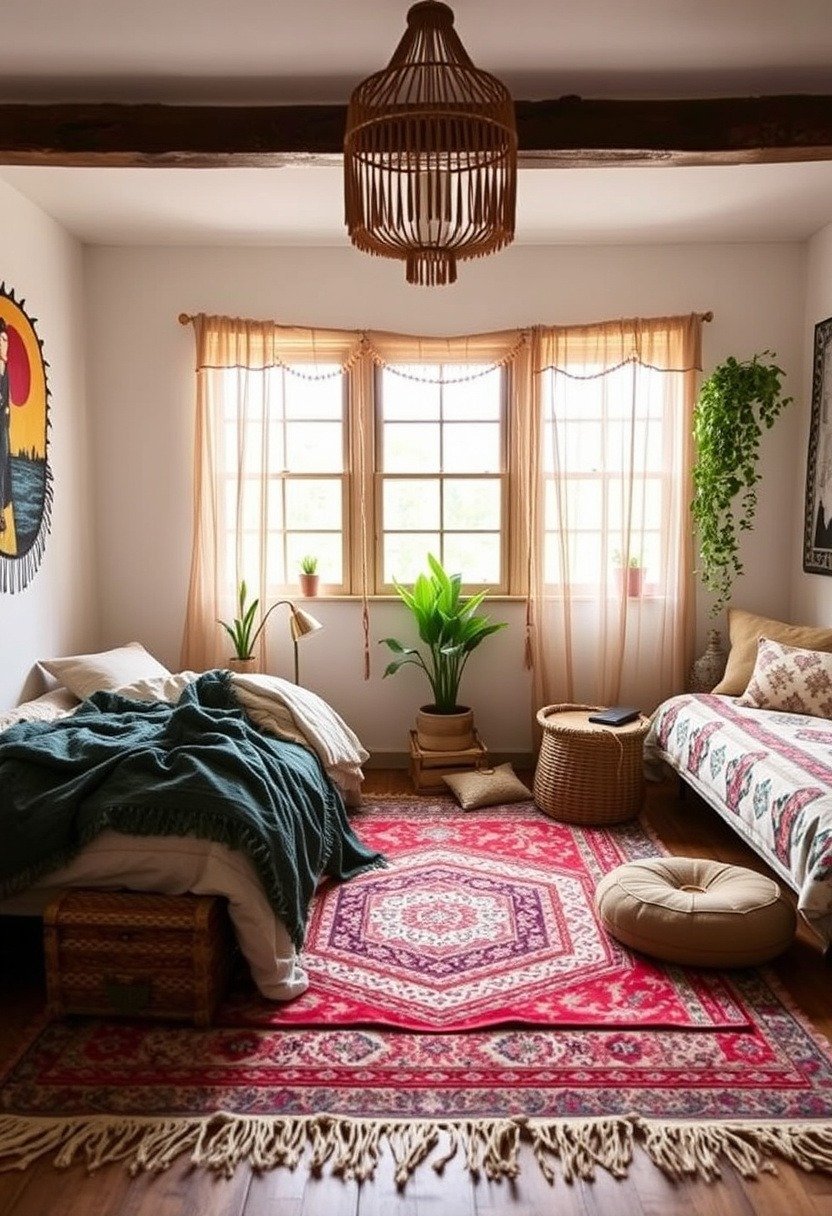 Layer Your Rugs On the Floor